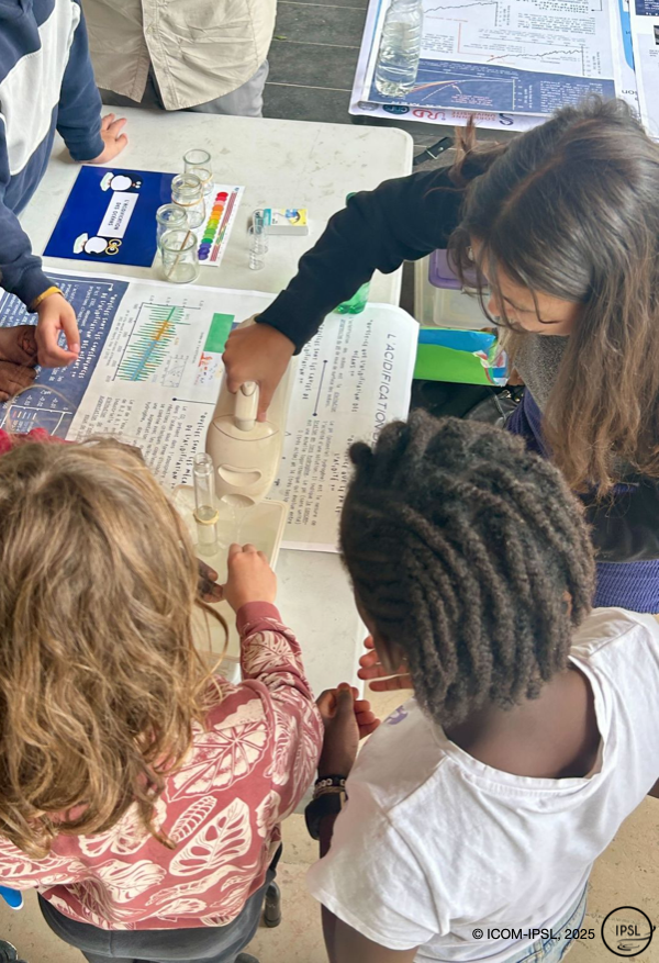 Séance de formation des enfants au changement climatique